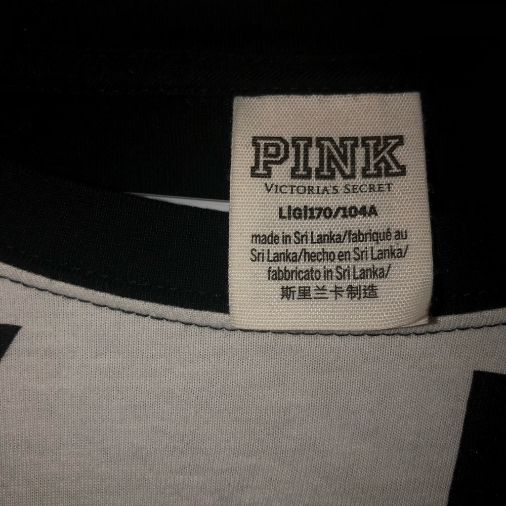 black and white PINK shirt